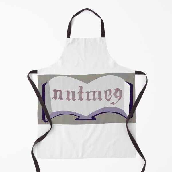 Item preview, Purple Book Spice Label with Calligraphy Nutmeg designed and sold by abitofaromantic.