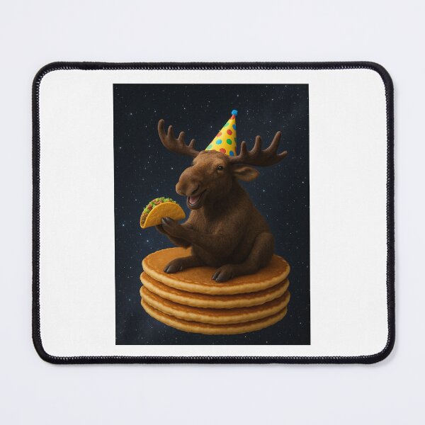 Item preview, Moose in Galaxy taco pancake happy birthday kawaii gift christmas designed and sold by CheeseBlueprint.