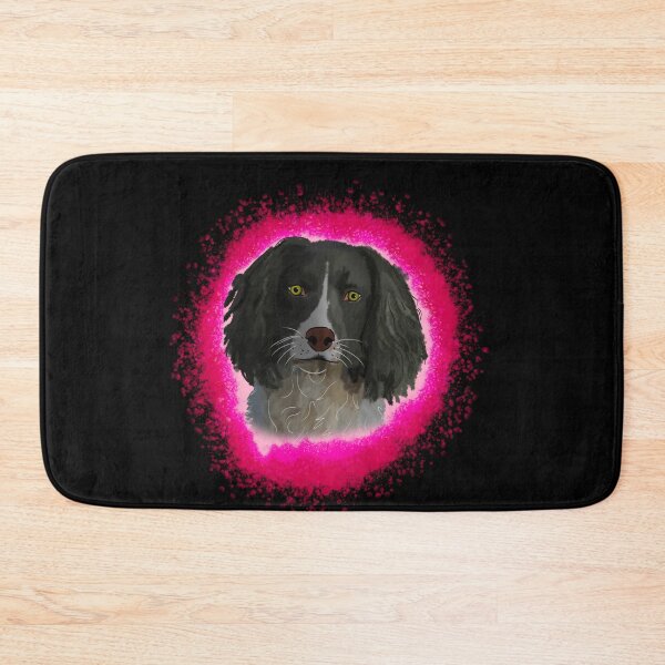 Item preview, english springer spainel black, pink splash designed and sold by DawnCatcher20.