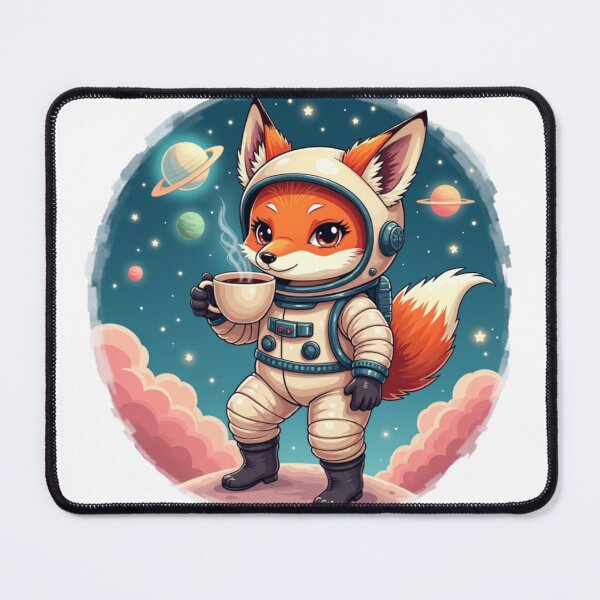 Item preview, Space Coffee Break – Whimsical Fox Astronaut designed and sold by Sirak Amanuel.