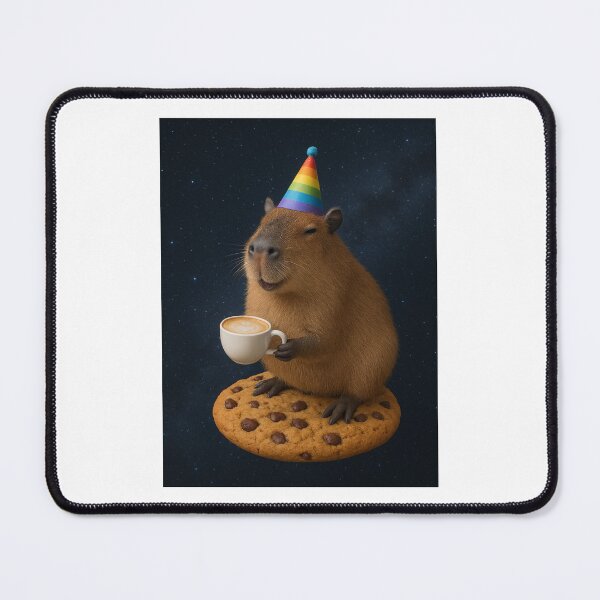 Item preview, Capybara in Galaxy cookies cappuccino coffee happy birthday kawaii gift christmas designed and sold by CheeseBlueprint.
