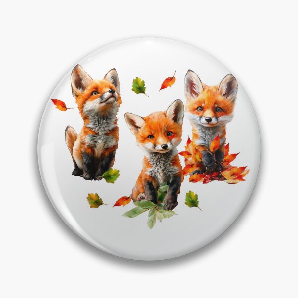 Item preview, Beautiful red fox among autumn leaves in the forest designed and sold by НаташаЧетвер.