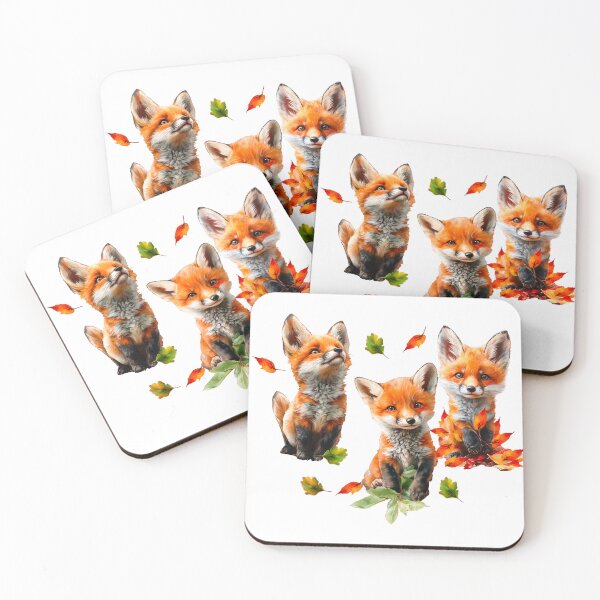 Item preview, Beautiful red fox among autumn leaves in the forest designed and sold by НаташаЧетвер.