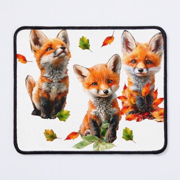 Item preview, Beautiful red fox among autumn leaves in the forest designed and sold by НаташаЧетвер.