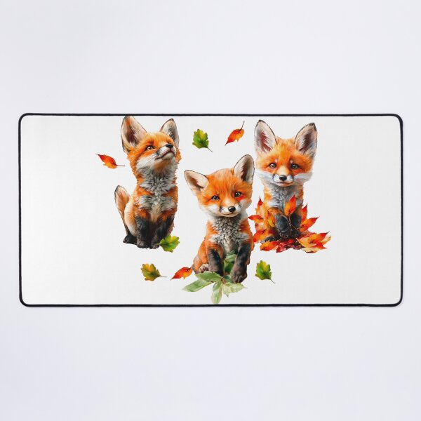 Item preview, Beautiful red fox among autumn leaves in the forest designed and sold by НаташаЧетвер.