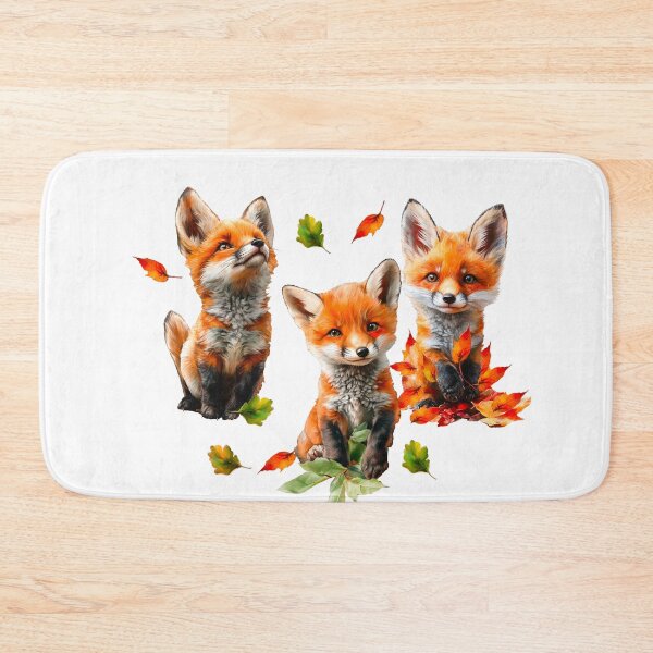 Item preview, Beautiful red fox among autumn leaves in the forest designed and sold by НаташаЧетвер.