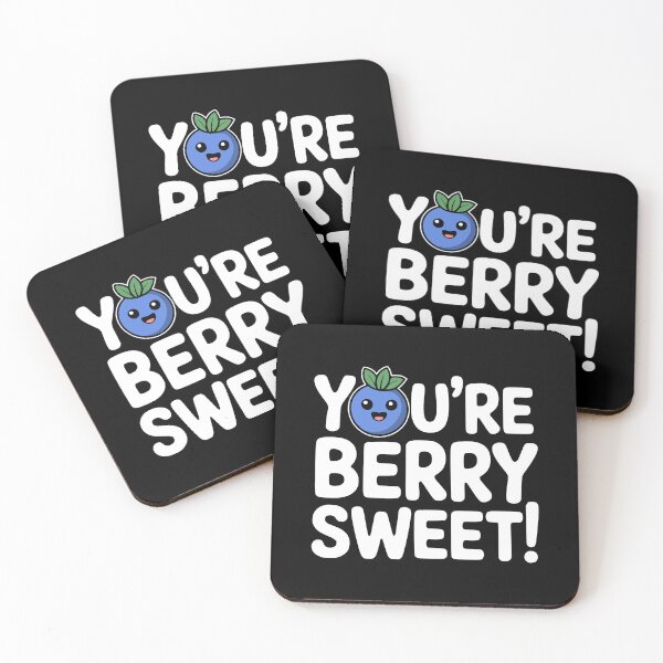 Item preview, You're Berry Sweet! Funny Blueberry Pun designed and sold by PMCreative.