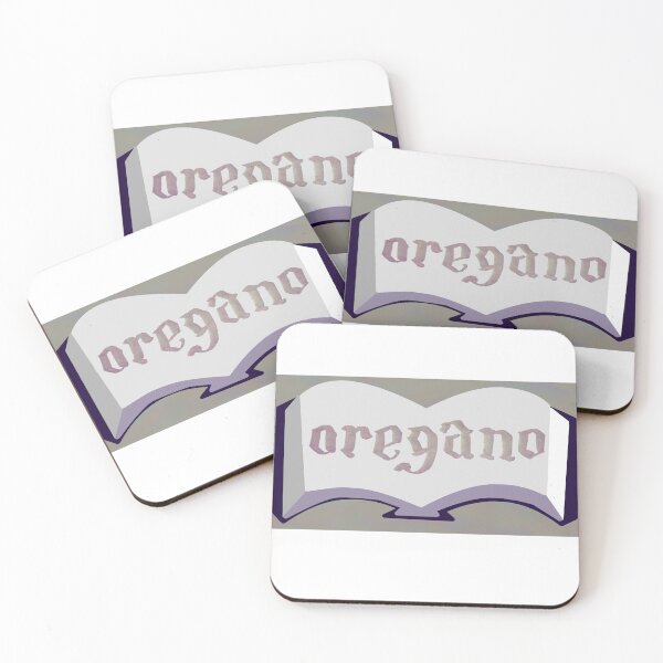 Item preview, Purple Book Spice Label with Calligraphy Oregano designed and sold by abitofaromantic.
