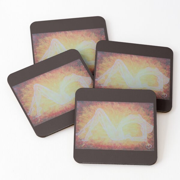 Item preview, Silhouette of a woman at sunset designed and sold by BarbaraLArt.