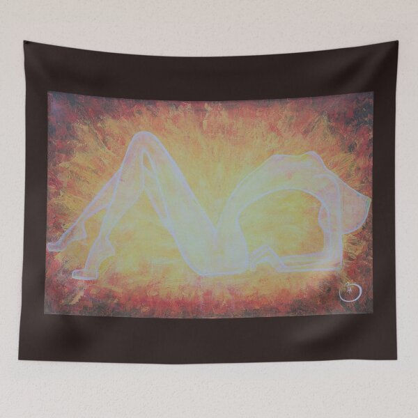 Item preview, Silhouette of a woman at sunset designed and sold by BarbaraLArt.