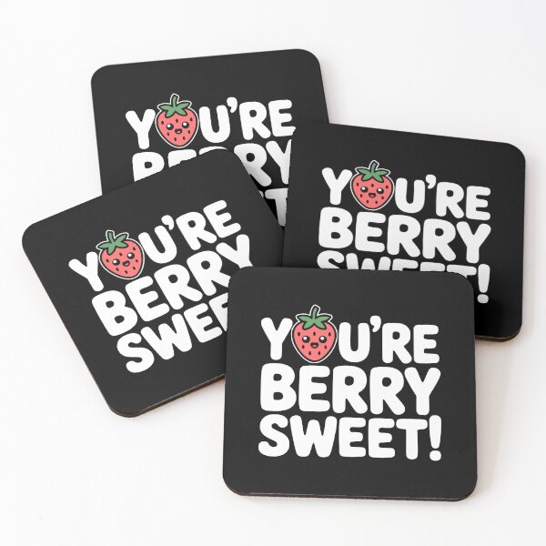 Item preview, You're Berry Sweet! Funny Strawberry Pun designed and sold by PMCreative.