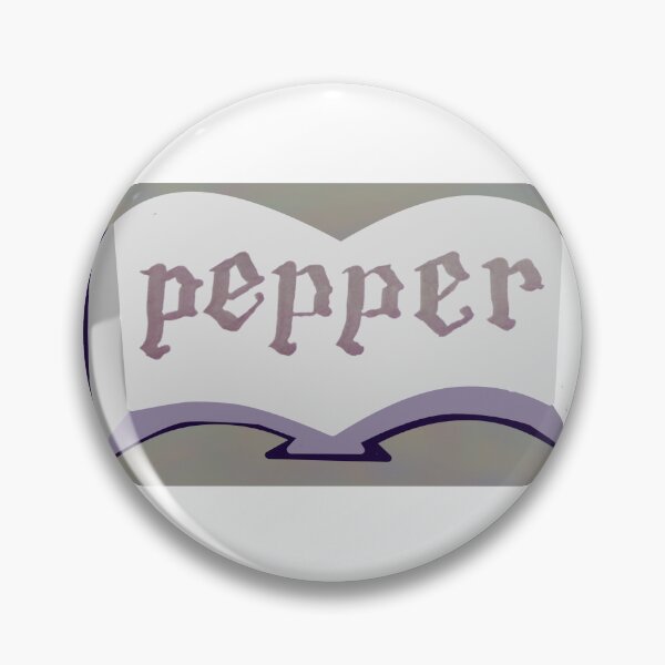 Item preview, Purple Book Spice Label with Calligraphy Pepper designed and sold by abitofaromantic.