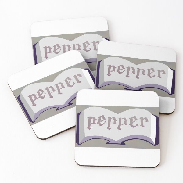 Item preview, Purple Book Spice Label with Calligraphy Pepper designed and sold by abitofaromantic.