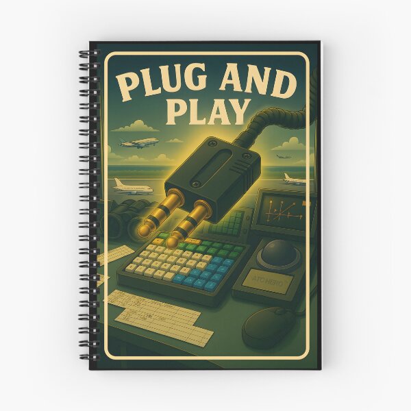 Item preview, Plug and Play ATC – Funny Air Traffic Controller Headset Plug designed and sold by ATC HERO.