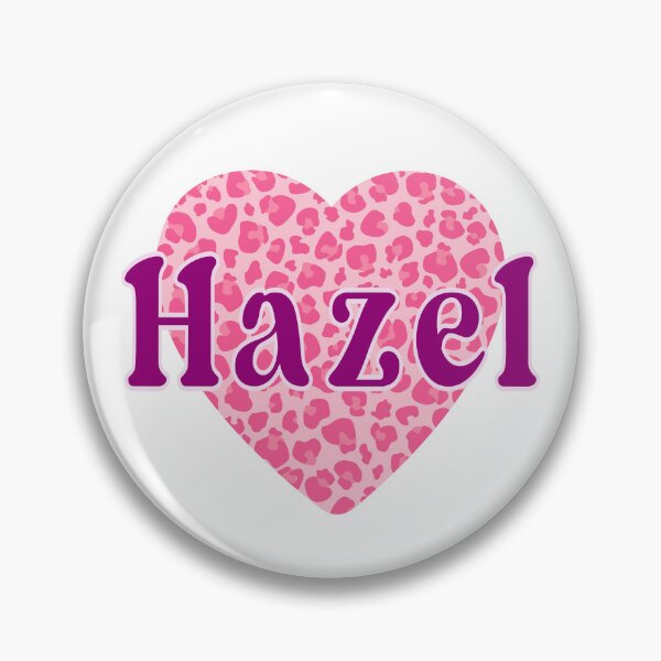 Artikelvorschau, Hazel Name Leopard Pink Herz entworfen und verkauft von Jeallan Designs.