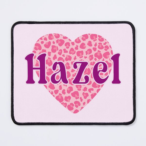 Item preview, Hazel Name Leopard Pink Heart  designed and sold by Jeallan Designs.