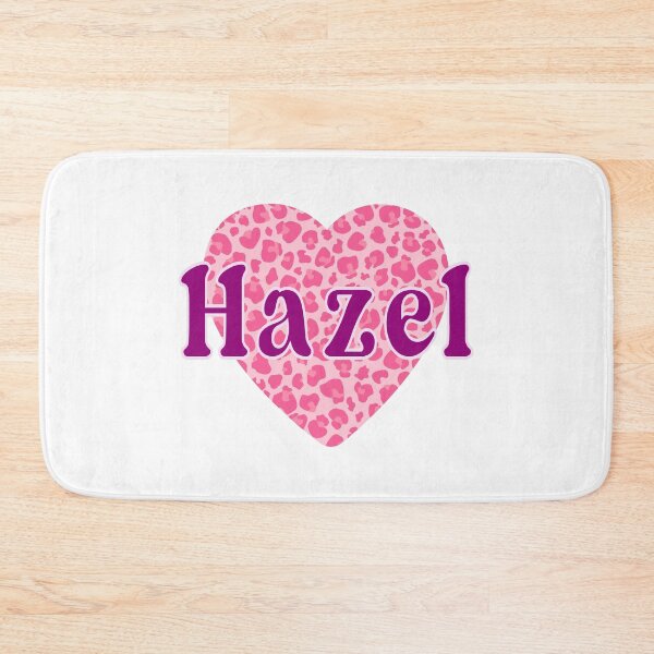 Item preview, Hazel Name Leopard Pink Heart  designed and sold by Jeallan Designs.