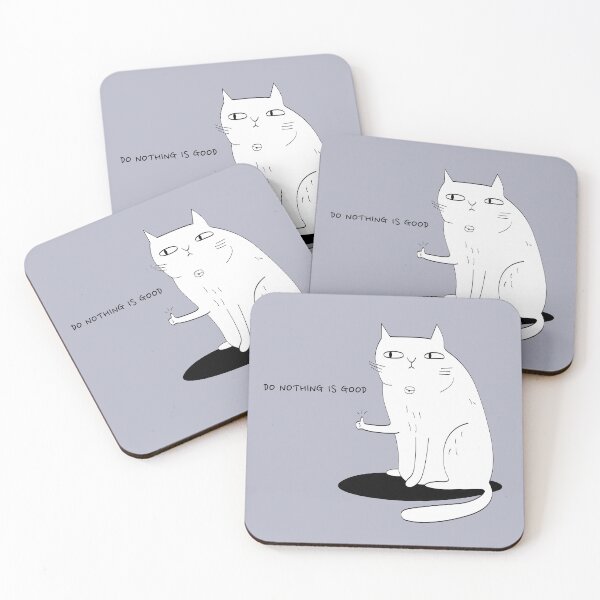 Item preview, Do Nothing is Good – Funny Lazy Cat Thumbs Up designed and sold by Garfieldoreo.