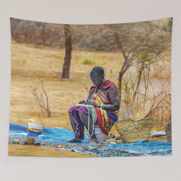 Item preview, Maasai Woman By the Roadside designed and sold by Kay Brewer.