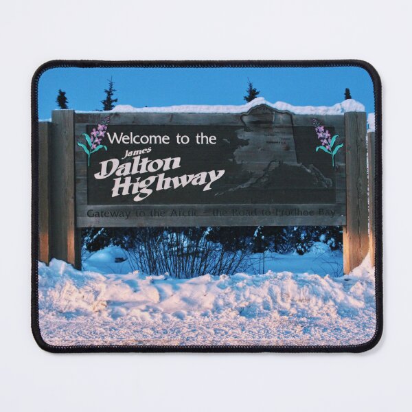 Item preview, Alaska Dalton Highway Sign Photo designed and sold by lizzmarino.