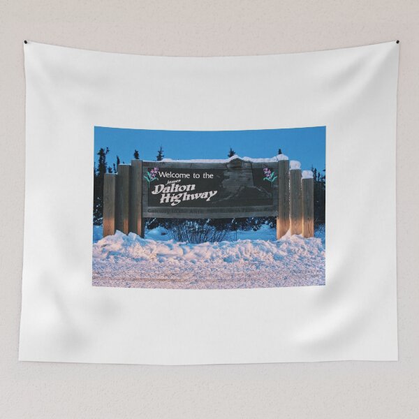 Item preview, Alaska Dalton Highway Sign Photo designed and sold by lizzmarino.