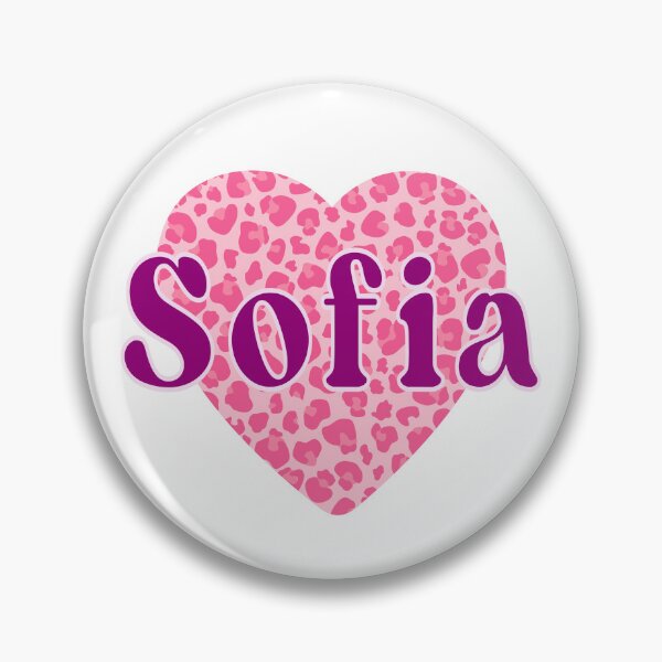 Item preview, Sofia Name Leopard Pink Heart  designed and sold by Jeallan Designs.