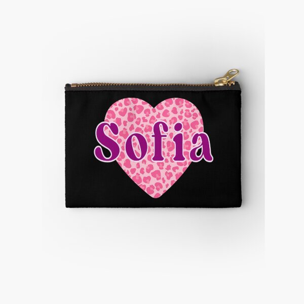 Item preview, Sofia Name Leopard Pink Heart  designed and sold by Jeallan Designs.