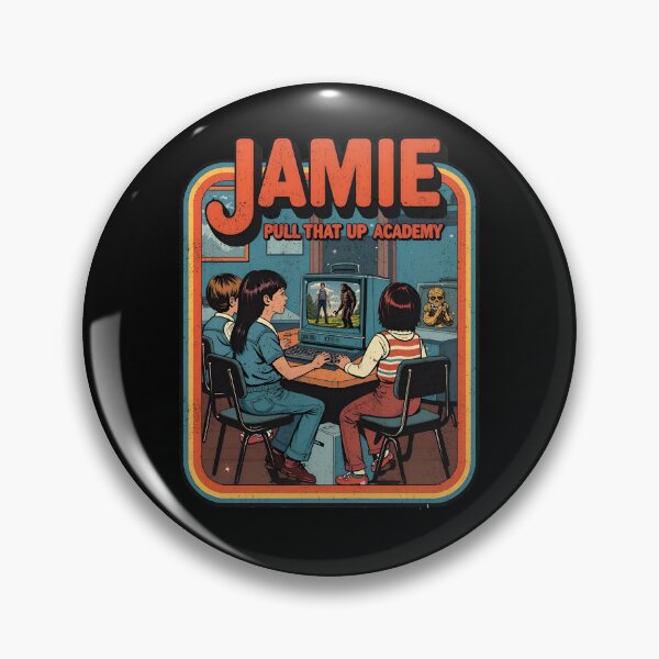 Item preview, Jamie, Pull That Up Academy - Retro Podcast Art designed and sold by Vintagenaut Co..