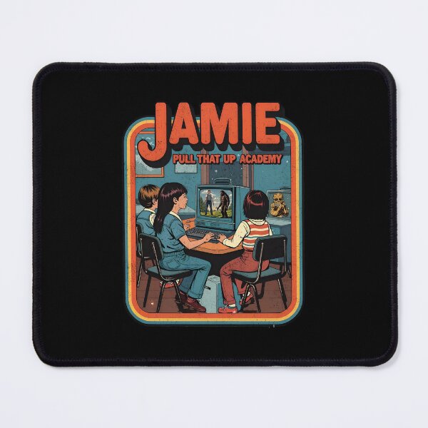 Item preview, Jamie, Pull That Up Academy - Retro Podcast Art designed and sold by Vintagenaut Co..