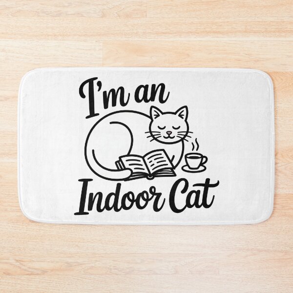 Item preview, I'm an Indoor Cat – Funny Cat Lover Design for Introverts designed and sold by ArtistanForge.