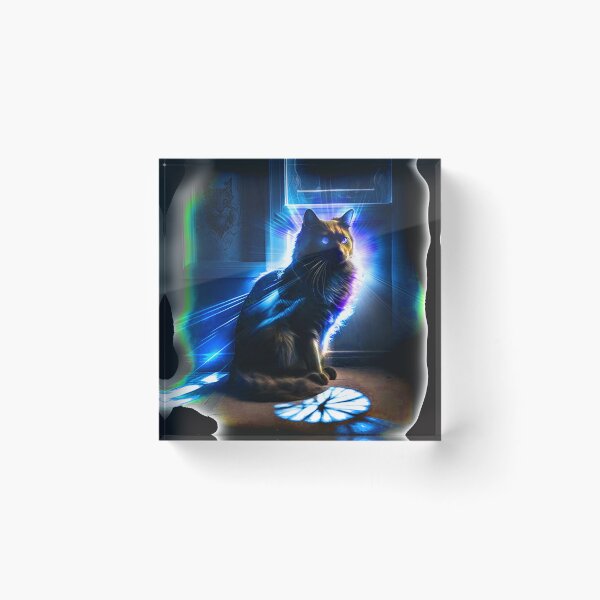Aperçu de l'œuvre Illumination - BLACK CAT - 4D créée et vendue par CleverCulture.