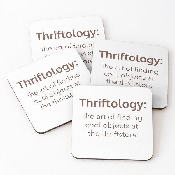 Item preview, Thriftology the art of finding cool objects in a thrift store designed and sold by Rejunkery.