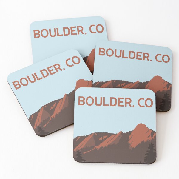 Item preview, Flatirons Mountains Poster | Boulder, Colorado designed and sold by climboncowgirl.