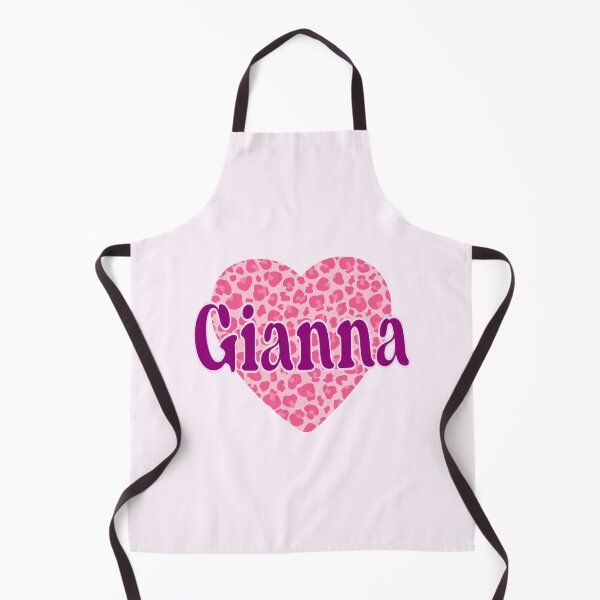Item preview, Gianna Name Leopard Pink Heart designed and sold by Jeallan Designs.