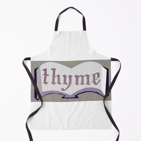 Item preview, Purple Book Spice Label with Calligraphy Thyme designed and sold by abitofaromantic.
