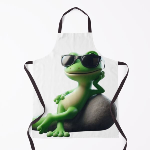 Item preview, Cool Gecko Relaxing on a Rock with Sunglasses designed and sold by AesthinkArt.