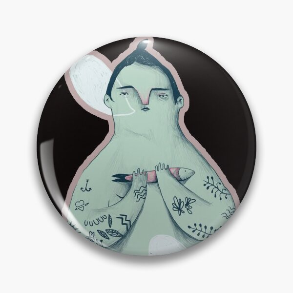 Item preview, illustrative fisherman designed and sold by Ratatatts.