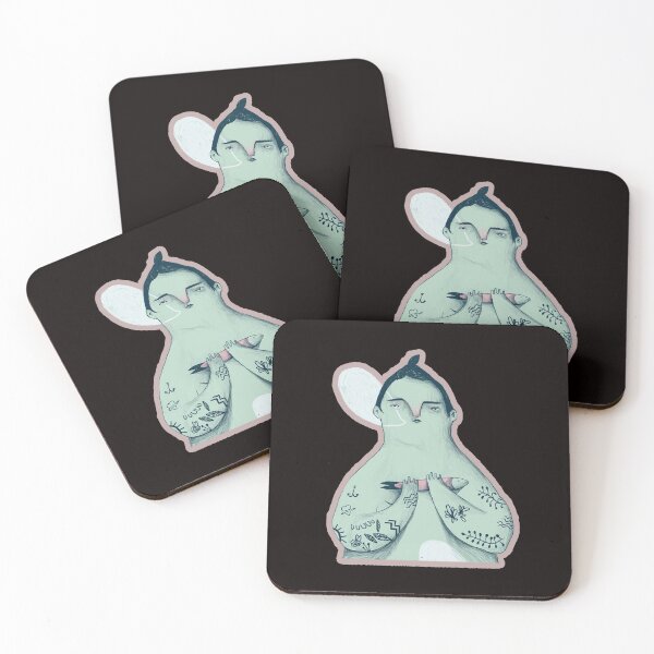 Item preview, illustrative fisherman designed and sold by Ratatatts.