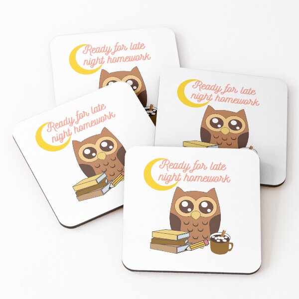 Item preview, Ready for Late Night Homework – Funny Owl T-Shirt for Kids designed and sold by LiliDedula.