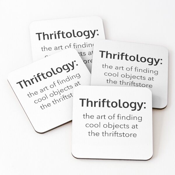 Item preview, Thriftology the art of finding cool objects in a thrift store designed and sold by Rejunkery.