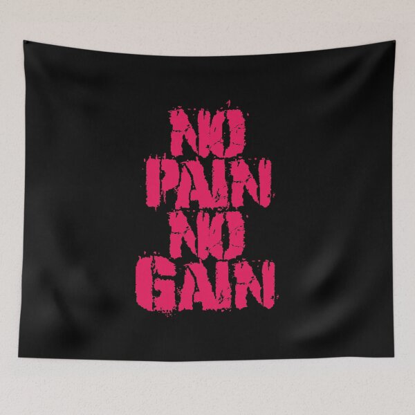 Item preview, Powerful Fitness Quote | No Pain No Gain designed and sold by typoinspired.