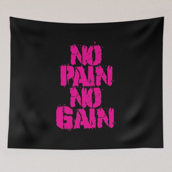 Item preview, Powerful Fitness Quote | No Pain No Gain designed and sold by typoinspired.