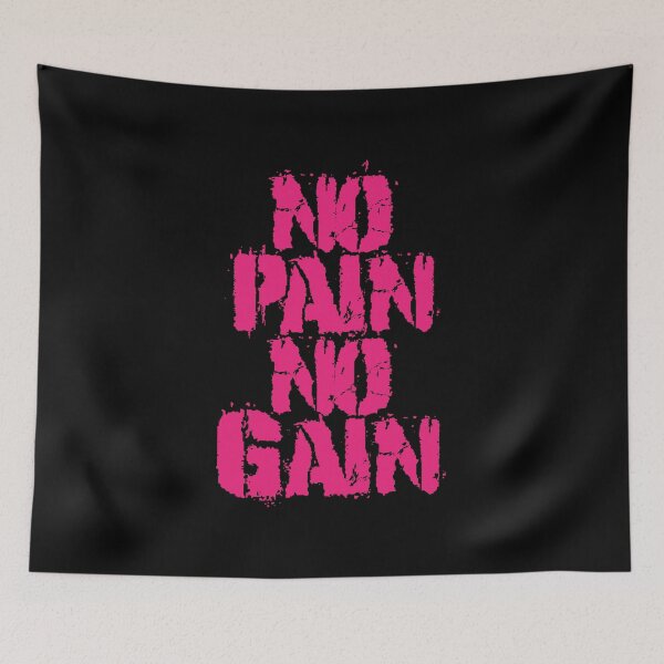 Item preview, Powerful Fitness Quote | No Pain No Gain designed and sold by typoinspired.