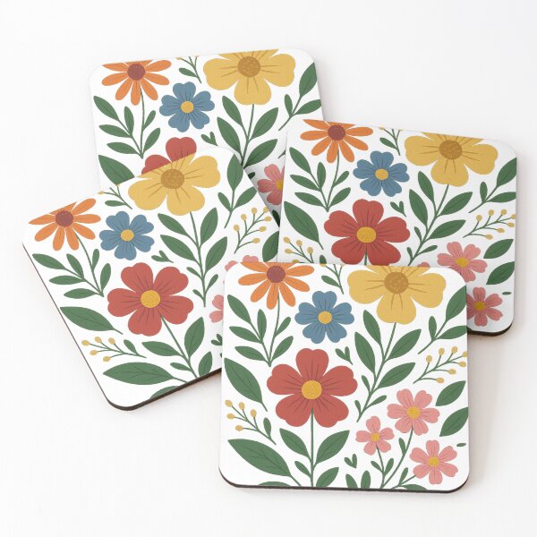 Item preview, Colorful floral splendor – vintage floral design designed and sold by MoodBoosted.