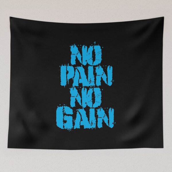 Item preview, Powerful Fitness Quote | No Pain No Gain designed and sold by typoinspired.