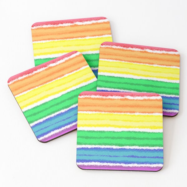 Item preview, Abstract Rainbow Layer Cake designed and sold by Quennie Bacol Artwork.