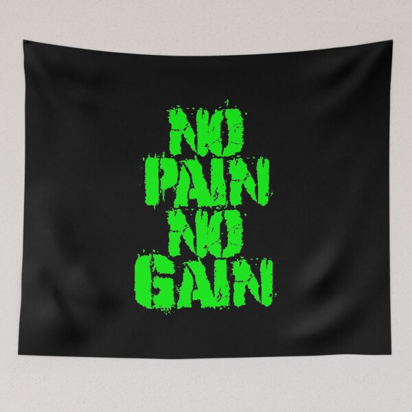 Item preview, Powerful Fitness Quote | No Pain No Gain designed and sold by typoinspired.