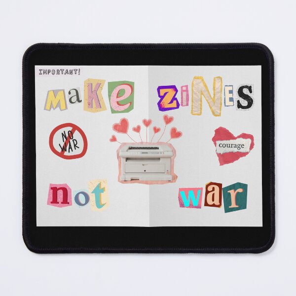 Item preview, Make Zines Not War – DIY Zine Culture Punk Art Quote | Fun Activist Gift for Zine Makers, Writers & Indie Creatives designed and sold by Straight-Up Snark.