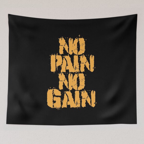 Item preview, Powerful Fitness Quote | No Pain No Gain designed and sold by typoinspired.