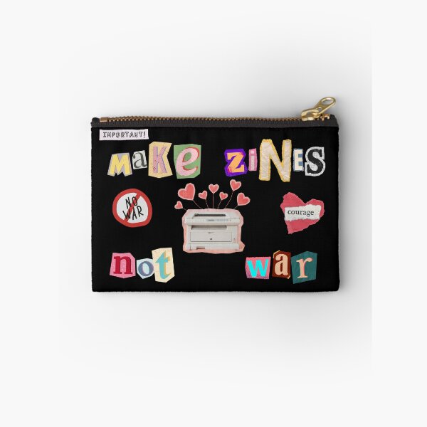 Item preview, Make Zines Not War – DIY Zine Culture Punk Art Quote | Fun Activist Gift for Zine Makers, Writers & Indie Creatives designed and sold by Straight-Up Snark.